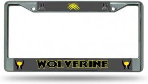 Wolverine Chrome License Plate Frame