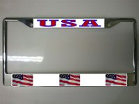 United States Flag Photo License Plate Frame