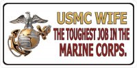 USMC Wife Photo License Plate