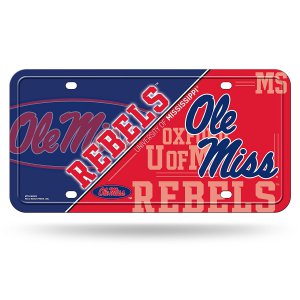 Ole Miss Mississippi Rebels Metal License Plate