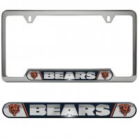 Chicago Bears Premium Stainless License Plate Frame