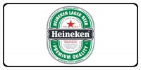 Heineken On White Photo License Plate