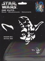 Star Wars Yoda White Die Cut Vinyl Decal