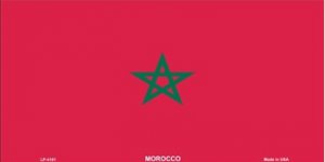 Morocco Flag License Plate