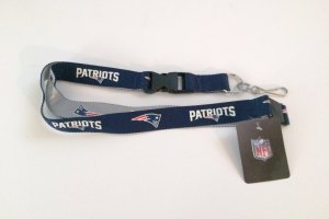 New England Patriots Two Tone Lanyard With Safety Latch