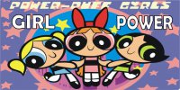 Powerpuff Girls Girl Power Photo License Plate