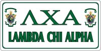 Lambda Chi Alpha Photo License Plate