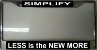Simplify Less Is The New More Chrome Frame
