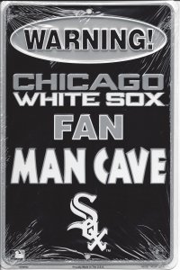 Chicago White Sox Man Cave Metal Parking Sign