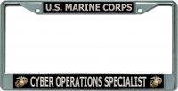 U.S. Marine Corps Cyber Operations Specialist Chrome Frame