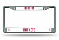 Houston Rockets Chrome License Plate Frame
