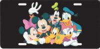 Disney Characters Photo License Plate