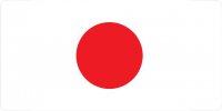 Japan Flag Photo License Plate