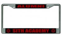 Sith Academy Alumni Chrome License Plate Frame
