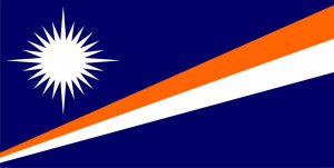 Marshall Islands Flag Photo License Plate
