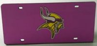 Minnesota Vikings Purple Laser License Plate