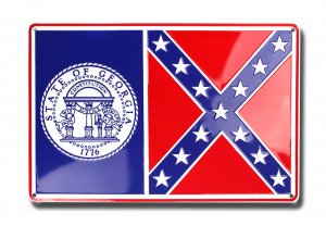 Georgia State Flag Parking Sign