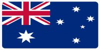 Australia Flag Photo License Plate