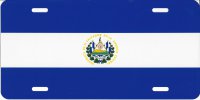 EL Salvador Flag Photo License Plate