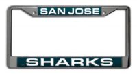 San Jose Sharks Laser License Plate Frame