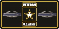 U.S. Army Veteran Combat Infantry Photo License Plate