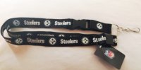 Pittsburgh Steelers Blackout Lanyard With Safety Latch