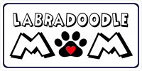 Labradoodle Mom Photo License Plate