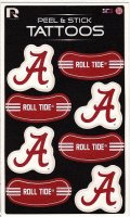 Alabama Crimson Tide Peel & Stick Temporary Tattoos