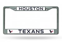 Houston Texans Chrome License Plate Frame