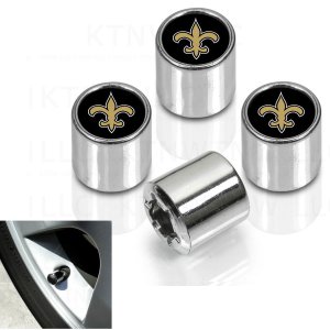 New Orleans Saints Chrome Valve Stem Caps