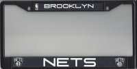 Brooklyn Nets Black License Plate Frame