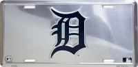 Detroit Tigers "D" Anodized License Plate