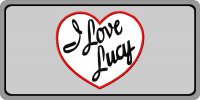 I Love Lucy #2 Photo License Plate
