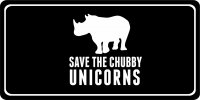 Save The Chubby Unicorn Photo License Plate
