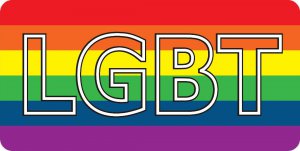 LGBT On Rainbow Photo License Plate