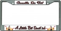 Cruella De Vil #4 Chrome License Plate Frame