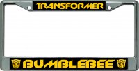 Transformer Bumblebee Chrome License Plate Frame