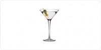 Martini Drink Centered Photo License Plate
