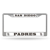 San Diego Padres Chrome License Plate Frame