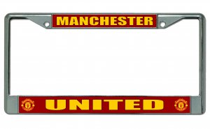 Manchester United Chrome License Plate Frame