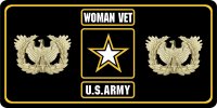 U.S. Army Woman Veteran Warrant Officer Photo License Plate