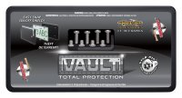 Vault Black / Clear ABS Plastic License Plate Frame