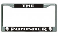 The Punisher Chrome License Plate Frame