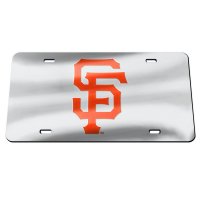 San Francisco Giants Silver Laser License Plate