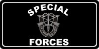 Special Forces Photo License Plate