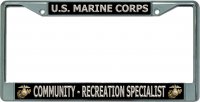 U.S. Marine Corps Community Recreation Specialist Chrome Frame