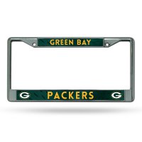 Green Bay Packers Chrome License Plate Frame