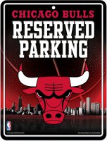 Chicago Bulls Metal Reserved Parking Sign