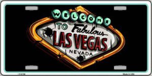 Welcome To Las Vegas Metal License Plate