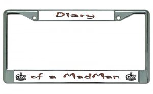 Diary Of A Madman Ozzy Osbourne Chrome License Plate Frame